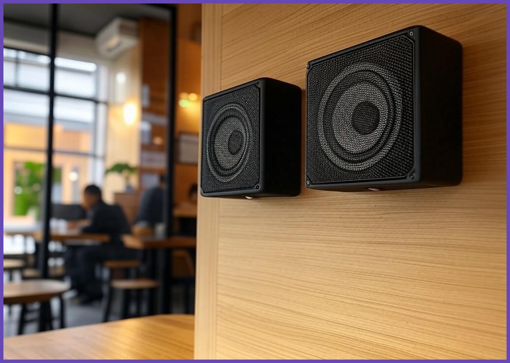 블루투스 매장용 미니 앰프 스피커 세트 카페 매장 업소용 벽걸이, MP-60C + CZ-500S 2개(블랙) - 이미지 1